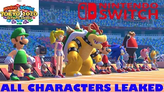 MARIO AND SONIC AT THE OLYMPIC GAMES TOKYO 2020 LEAKS ENTIRE ROSTER OF CHARACTERS