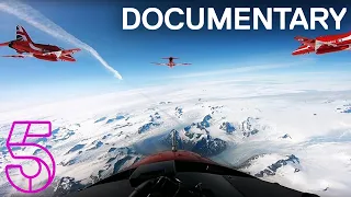 Red Arrows Fly Over a Glacier | Red Arrows: Take America Documentary | Channel 5