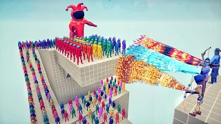 100x AMONG US ARMY + GIANT IMPOSTER vs 3x EVERY GOD - Totally Accurate Battle Simulator TABS