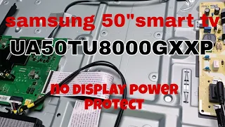 How to repair Samsung-UA50TU8000Gxxp#ger tech ph#how  to fix no display power protect samsung  tv.