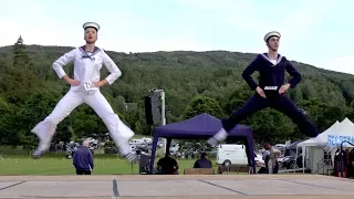 Sailor's Hornpipe Highland dance competition at Kenmore Highland Games in Perthshire Scotland 2019