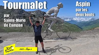 Col du TOURMALET par Sainte-Marie de Campan + ASPIN dans les deux sens