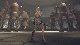 Nier Automata - DLC Costumes Gameplay ("Revealing" "Young Mans" "Destroyer" Outfits)