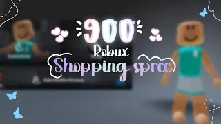 900 robux shopping spree!