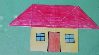 കളി വീട് || കടലാസ് വീട് || paper house..