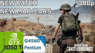 PUBG (TEST) NEW MAP/CARS PATCH 1.0 #2 PC GTX 1050 Ti 4GB GDDR5 & Intel Pentium G4560