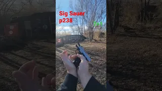Sig Sauer p238 at the range
