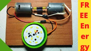 Free Energy Generator With Two Dc Motor  At Home
