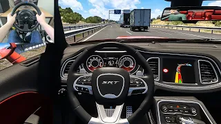 Euro Truck Simulator 2 - 2018 Dodge Challenger SRT Hellcat Widebody [Steering wheel gameplay]