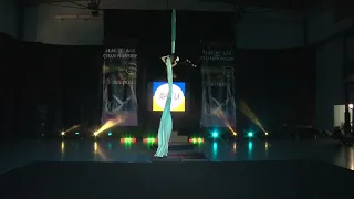 045  Кучер Дар‘я Повітряні Полотна   Aerial Silks Juveniles 10 13 years Semi Professionals