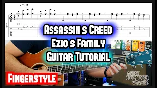 Assassin's Creed Theme Ezio's Family Guitar Tutorial Fingerstyle