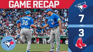 Blue Jays hit FIVE homers to take series opener in Boston!