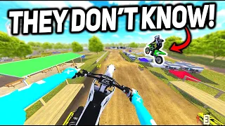 I WENT UNDERCOVER IN AN ELIMINATION RACE IN MX BIKES