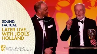 Later Live... with Jools Holland Wins Sound Factual | BAFTA TV Craft Awards 2019