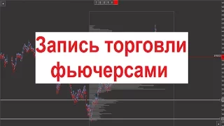 Запись торговли фьючерсом на индекс РТС, Сбербанк, Газпром