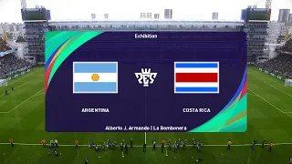 Argentina vs Costa Rica (27/03/2024) International Friendly PES 2021