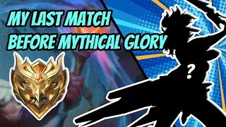 My Last Match Before Mythical Glory | Mobile Legends Bang Bang