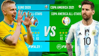 Звезды ЕВРО 2021 vs Звезды КОПА-АМЕРИКА 2021 | Кто сильнее?  FIFA 21