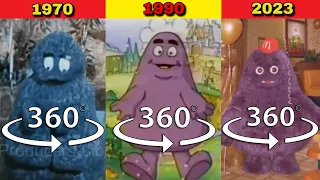 360 VR Grimace Shake Commercial | 1970 Vs 1990 Vs 2023 | Side by Side Comparison