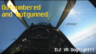 P51 Mustang 2v4 Dogfight Inside the Cockpit!! | IL2 VR Gameplay