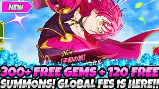 *GLOBAL AWESOME FESTIVAL IS HERE!* 300+ FREE GEMS & 120 FREE SUMMONS! NEW RELICS! (7DS Grand Cross