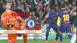 BARCELONA 3-0 CHELSEA - CHAMPIONS LEAGUE - Highlights  ⚽ 14/03/2018