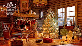 Instrumental Christmas Music🎄Relaxing Christmas Carols with Fireplace 🎅 Christmas Morning Ambience