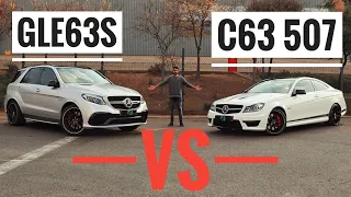 Mercedes Benz C63 507 VS GLE63S - David Vs Goliath