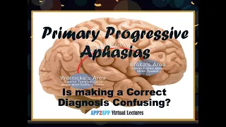 APP2APP Virtual Lectures - Primary Progressive Aphasia - Diagnosis & Bedside Testing