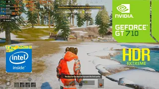 PUBG Mobile - ( OVERCLOCKED ) GT 710 2GB HDR EXTREME SETTINGS ! LIVIK MAP