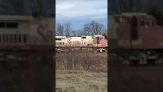 ALMOST FORGOTTEN TRAIN FOOTAGE!! ALMOST MISS OF BONNET/CP DUO ON A TANKER TRAIN!!