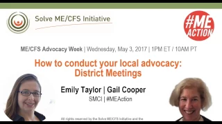 ME/CFS Advocacy Week: District Action Training