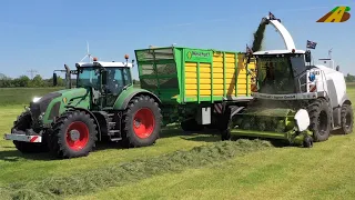 Grasernte 2021 häckseln & silieren -  Grassilage für Milchkühe moderne Landwirtschaft german farmers