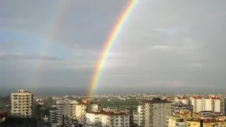 Невероятно красивая РАДУГА. ДВОЙНАЯ радуга! TURKEY. IZMIR.