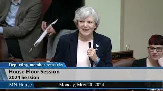 Rep. Laurie Pryor departing member remarks 5/20/24