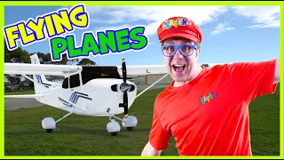 Matty Crayon Flies A Small Airplane | Airplanes for kids | Flying fun for kids