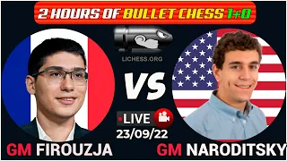 Alireza Firouzja vs Daniel Naroditsky | Bullet Chess 1+0 | lichess.org | 23/09/22