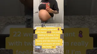 22 Weeks Pregnant With Twins Update #shorts #viral #pregnancy