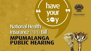 National Health Insurance Bill Public Hearing, 28 October 2019