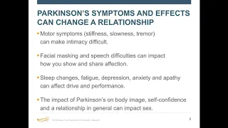 Webinar: "Sex, Love and Parkinson's" February 2020