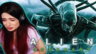 ALIEN COVENANT made me throw up! Terrifying!! First time watching reaction & review