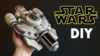 I made a Star Wars Ship out of TRASH!