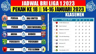 Jadwal Bri Liga 1 2023 Pekan Ke 18 - Persib vs Bhayangkara - Persebaya vs Persikabo-Bri liga 1