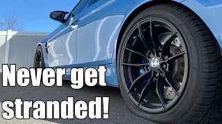 No spare tire? No Problem! This is how to fix a flat and not get stranded (BMW and any car!)