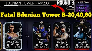 Fatal Edenian Tower Boss Battle 60 & 20,40 Fight + Reward MK Mobile