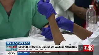 Georgia teachers' unions discuss COVID-19 vaccine mandates