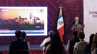 Alerta por fraude sobre PEMEX creado con inteligencia artificial. Conferencia presidente AMLO