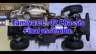 Tamiya new CC-02 chassis final assemble. 타미야 CC-02 샤시 마지막 조립