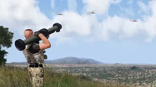 Completely destroy a Russian ka-52 helicopter using two Stinger Missiles | ArmA3 #49