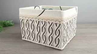 Incredibly beautiful DIY cord basket